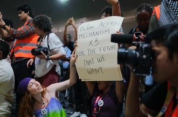 Sinead at COP30 BAM action Photo Power Shift Africa