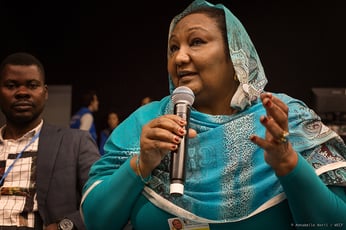 a group of women smiling