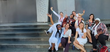 the WEDO team posing for a group photo at COP27