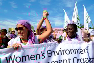 Women at environmental protest